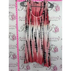 Ingear dress ombré tie dyed Pink, Black & White Tie-Dye Tank Dress